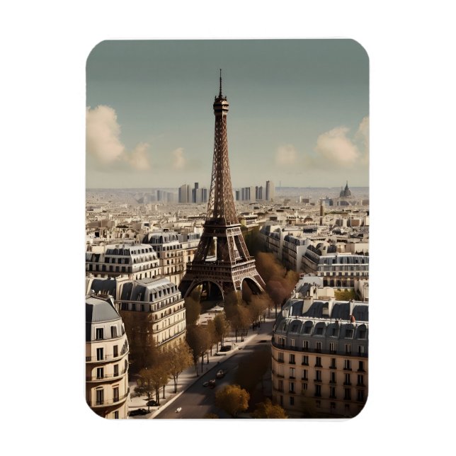 Pariser Vintage-Poster Magnet (Vertikal)