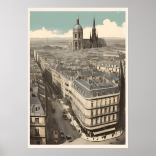 Pariser Vintage-Poster Poster