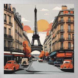 Pariser Vintage-Poster Poster
