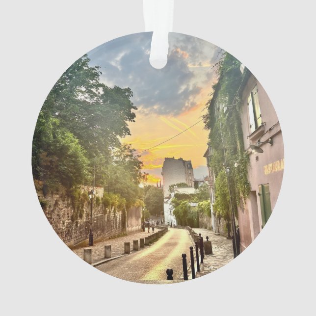 Pariser Weihnachtsbaumdekoration (doppelseitig) Ornament (Rückseite)