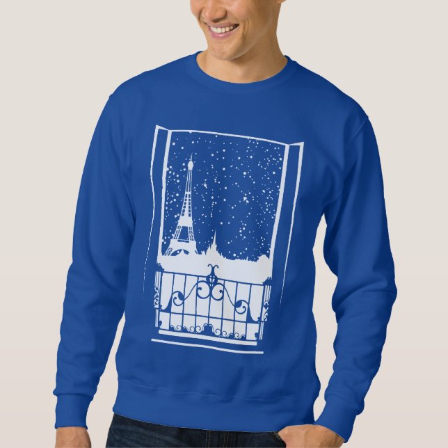 Pariser Winterblick Sweatshirt (Vorderseite)