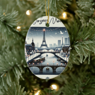 Pariser Wintereleganz, Stadt der Lichter Keramik Ornament