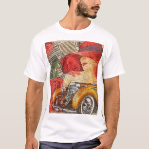 Pariserin: Eiffelturm Retro. T-Shirt