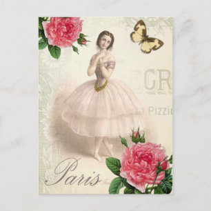 Parisian Ballerina Postkarte