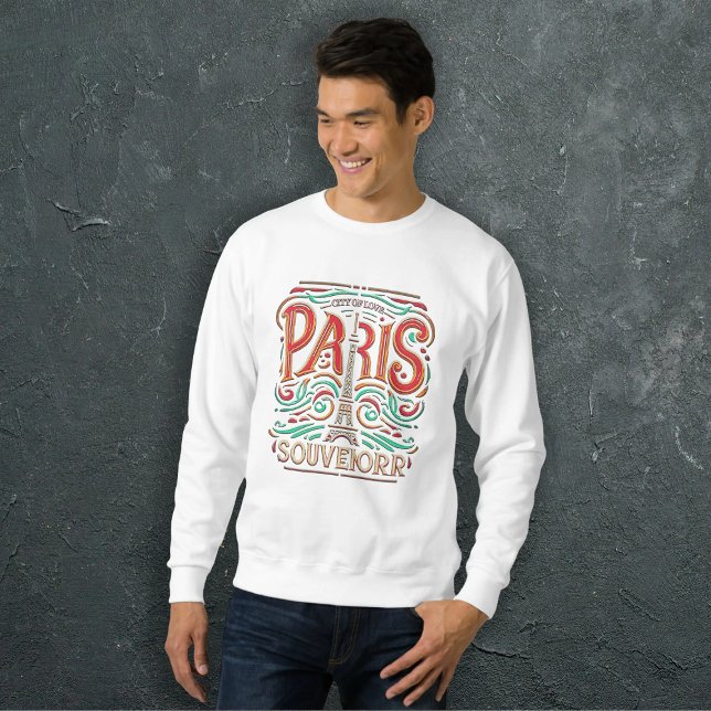 Parisian Bloom Liebe Symphony Mens Sweatshirt (Von Creator hochgeladen)