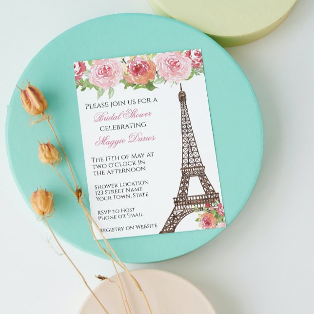 Parisian Bridal Shower Invitation Einladung (Von Creator hochgeladen)