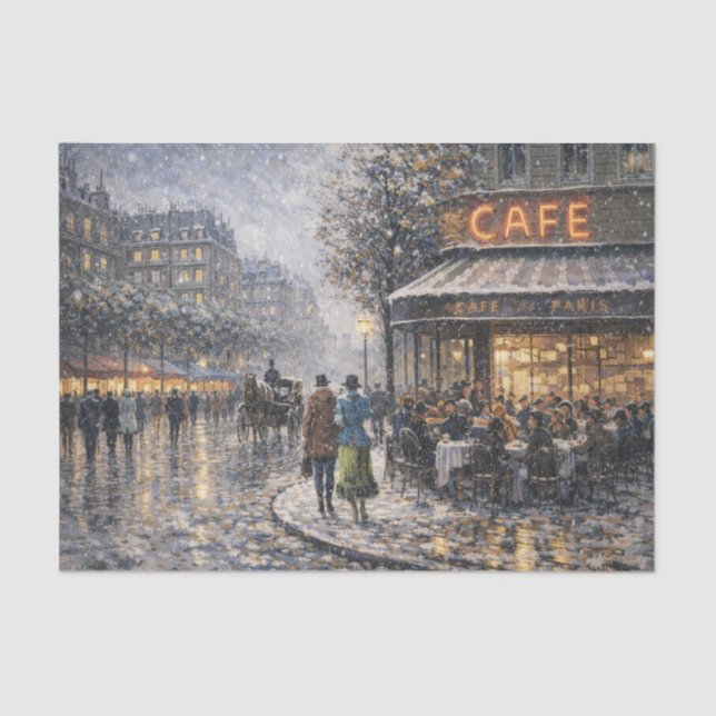 Parisian Café Seidenpapier (Vorderseite)