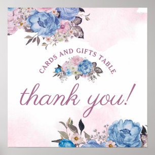 Parisian Charm Cards & Gifts Hochzeitstisch-Schild Poster