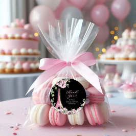 Parisian Oh La La Bridal Shower Runder Aufkleber