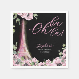 Parisian Oh La La Bridal Shower Serviette