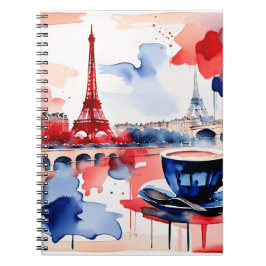 Parisian Watercolor Reverie Notizblock