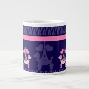 Parisiser Pudel aus den 1950er Jahren Jumbo-Tasse