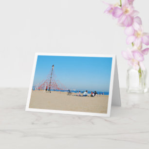 Park am Strand Malvarossa, Valencia, Spanien Karte