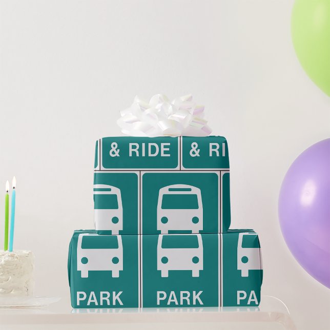 Park-and-Ride-Zeichen Geschenkpapier (Von Creator hochgeladen)