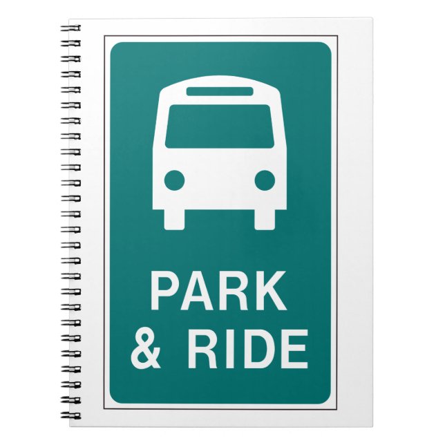 Park-and-Ride-Zeichen Notizblock (Vorderseite)