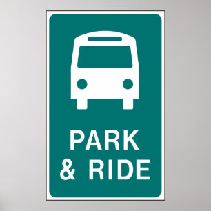 Park-and-Ride-Zeichen Poster