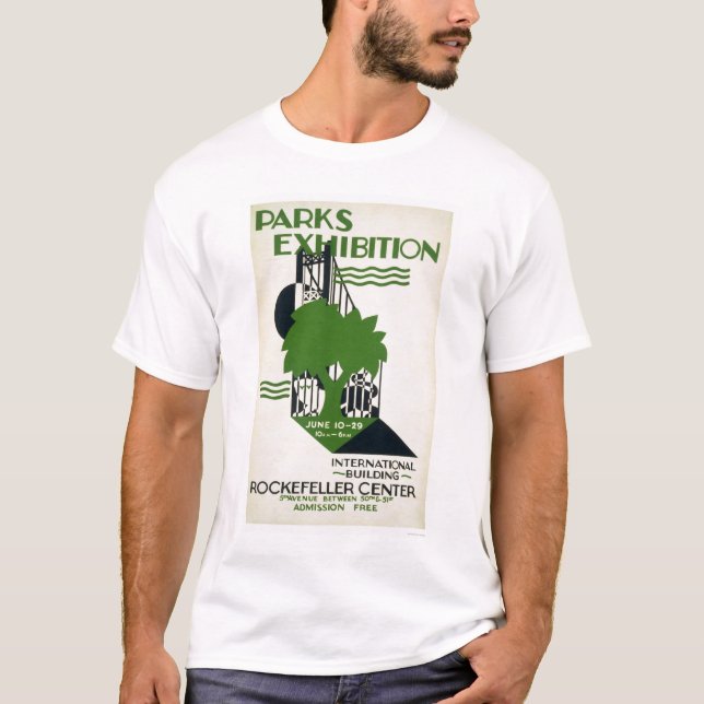 Park-Ausstellung NYC WPA 1937 T-Shirt (Vorderseite)