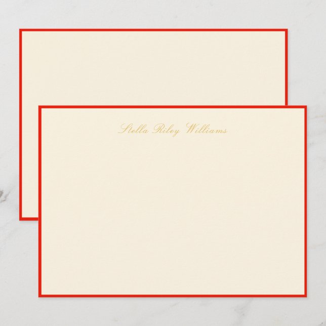 Park Avenue Flat Note Card 5"x7" Mitteilungskarte (Vorne/Hinten)