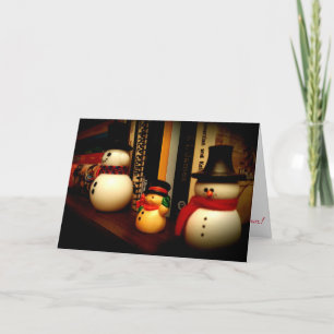 „Park Avenue Schneemann-Figuren" Weihnachtskarte Karte
