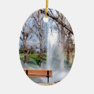 Park-Bank Keramikornament