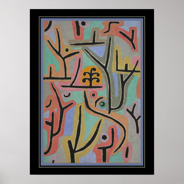 "Park Bei Lu" von Paul Klee Poster (Vorne)