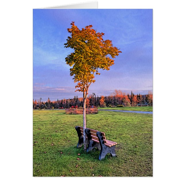 Park Bench - 5" x 7" Art Card (Vorne)