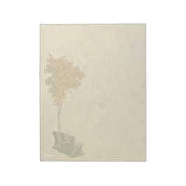 Park Bench Beneath Tree - 11" x 8,5" Notepad Notizblock