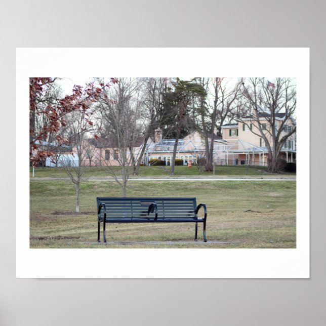 Park Bench Foto Poster (Vorne)