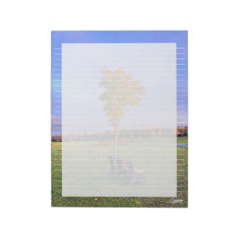 Park Bench Lined - 11" x 8,5" Notepad Notizblock