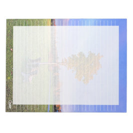Park Bench Lined - 11" x 8,5" Notepad Notizblock