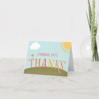 Park Birthday Party Danke Karte - Mädchen