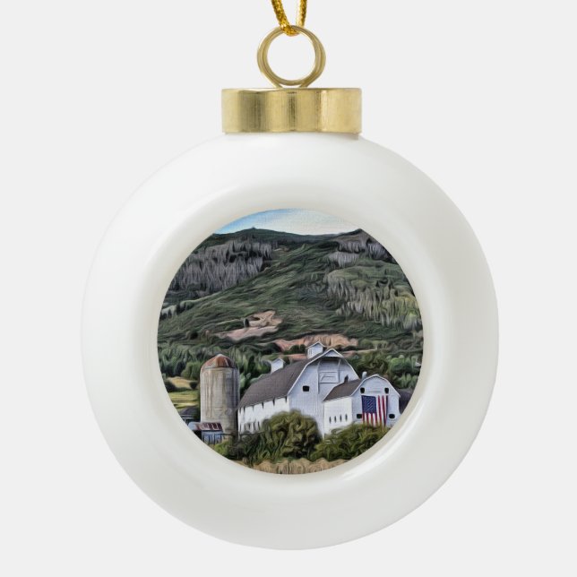 Park City Barn Ornament (Vorderseite)