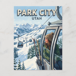 Park City Gondel Postkarte