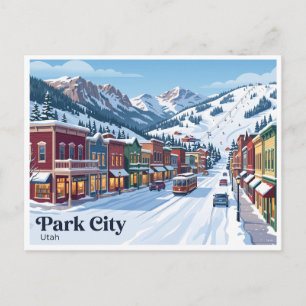 Park City Historic Main Street Utah Postkarte
