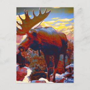 Park City Moose Souvenir Card Postkarte