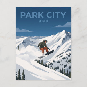Park City Mountain Powder Bowl Utah Postkarte