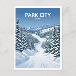 Park City Mountain Resort Utah Andenken Postkarte