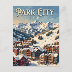 Park City Mountain Village Utah Postkarte