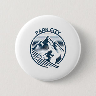 Park City Ski Resort Winter Skifahren Utah Button