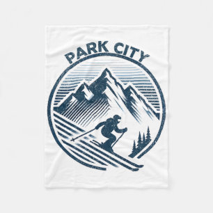Park City Ski Resort Winter Skifahren Utah Fleecedecke