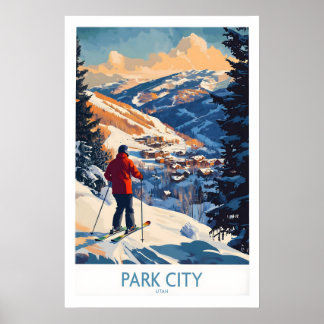 Park City Ski-Wandkunst Ski-Poster 1 Poster