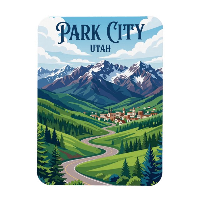 Park City USA Magnet (Vertikal)