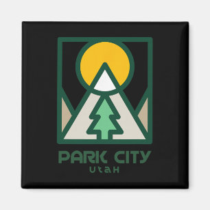Park City Utah Berge Baum Magnet