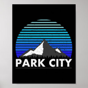 Park City Utah Bluebird Day Rocky Mountain Pulver Poster
