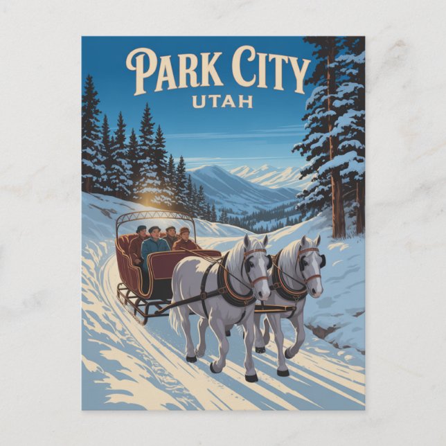 Park City Utah Postkarte (Vorderseite)