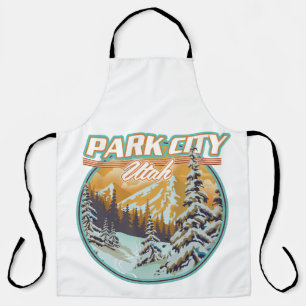 Park City Utah Reise Logo Schürze