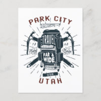 Park City Utah Rucksack-Ausrüstung Retro-Reise