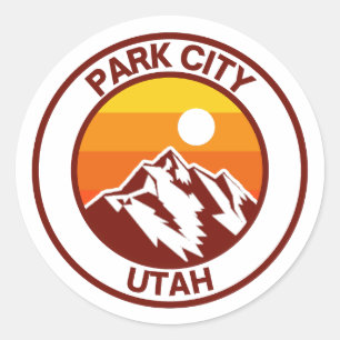 PARK CITY UTAH RUNDER AUFKLEBER