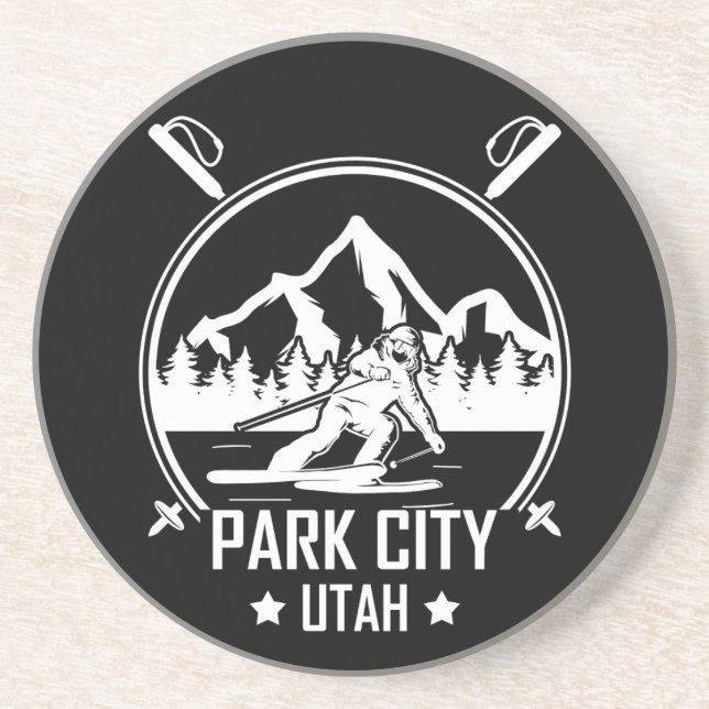 Park City Utah Ski Getränkeuntersetzer (Vorne)
