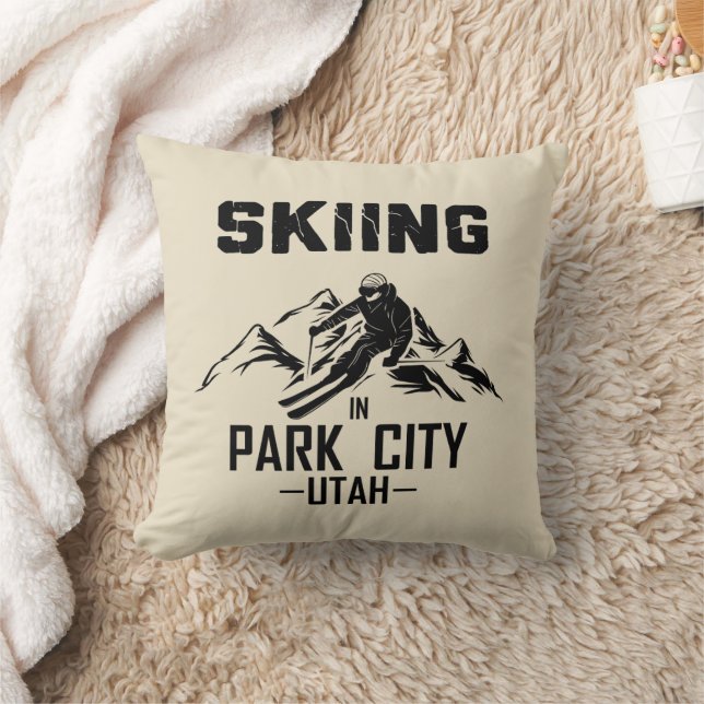 Park City Utah Ski Kissen (Decke)
